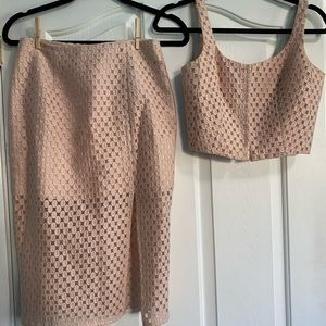 Intermix skirt and crop top set